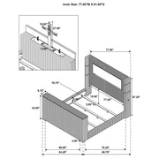 Tisdall Wingback TV Bed with Flame Visualizer - Theo's Factory Direct Mattress & Furniture (Columbus, OH)