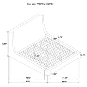 Rennes Wingback Platform Bed - Theo's Factory Direct Mattress & Furniture (Columbus, OH)