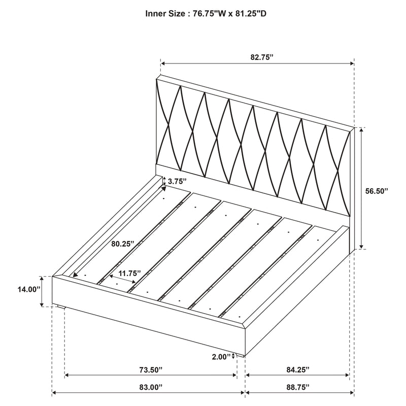 Delsea Panel Platform Bed - Theo's Factory Direct Mattress & Furniture (Columbus, OH)