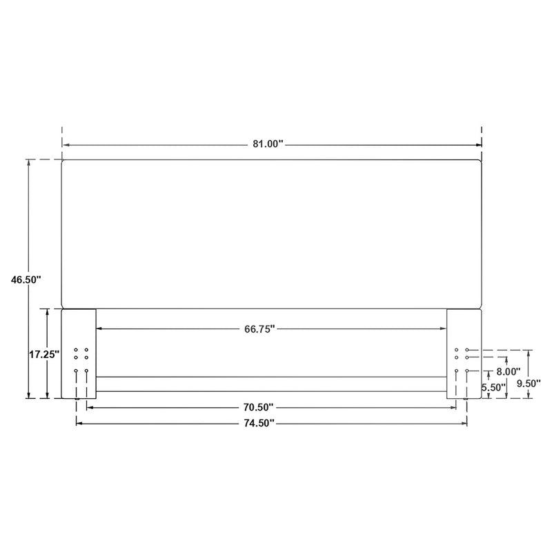 Izzy Eastern / California King Headboard - Theo's Factory Direct Mattress & Furniture (Columbus, OH)