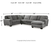 Birkdale Court Sectional with Chaise - Theo's Factory Direct Mattress & Furniture (Columbus, OH)