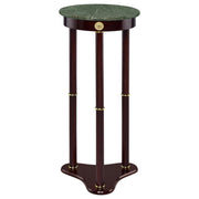Edie Round Marble Top Accent Table Merlot - Theo's Factory Direct Mattress & Furniture (Columbus, OH)