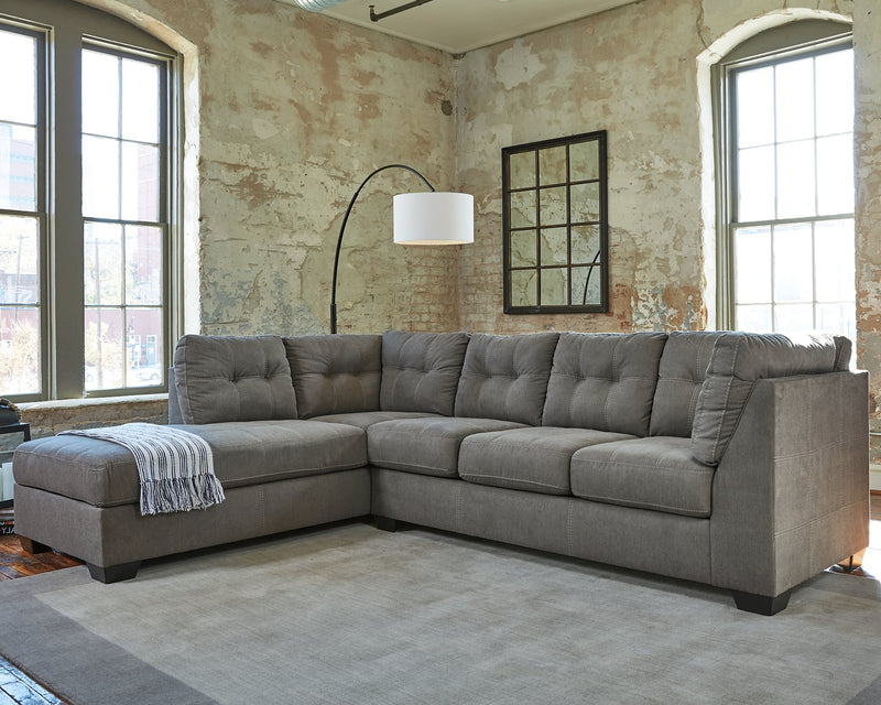 Pitkin 2-Piece Sectional with Chaise - Theo's Factory Direct Mattress & Furniture (Columbus, OH)