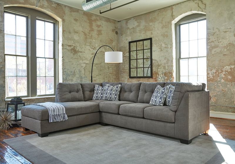 Pitkin 2-Piece Sectional with Chaise - Theo's Factory Direct Mattress & Furniture (Columbus, OH)