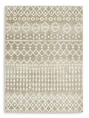 Bunchly 4'11" x 7'2" Washable Rug