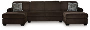 Kimlee Sectional with Double Chaise - Theo's Factory Direct Mattress & Furniture (Columbus, OH)