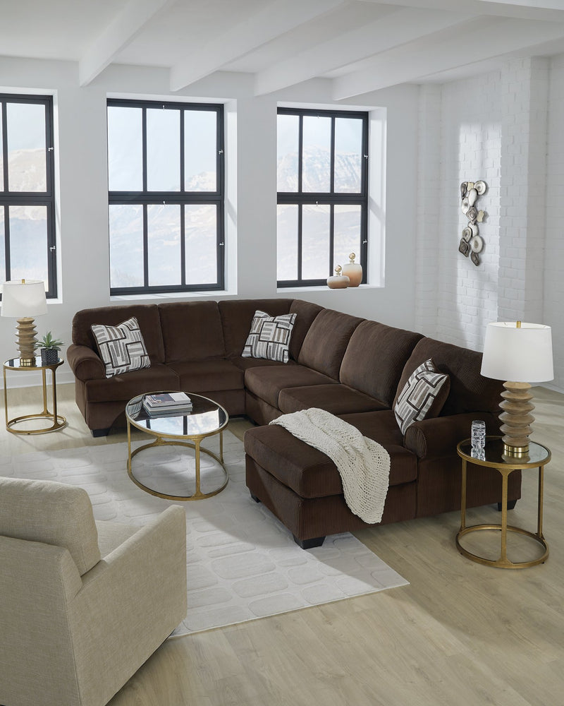 Kimlee Sectional with Chaise - Theo's Factory Direct Mattress & Furniture (Columbus, OH)