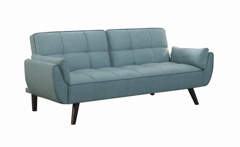 Caufield Biscuit-tufted Sofa Bed Turquoise Blue - Theo's Factory Direct Mattress & Furniture (Columbus, OH)