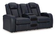Fyne-Dyme Power Reclining Loveseat with Console - Theo's Factory Direct Mattress & Furniture (Columbus, OH)