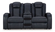 Fyne-Dyme Power Reclining Loveseat with Console - Theo's Factory Direct Mattress & Furniture (Columbus, OH)