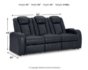 Fyne-Dyme Power Reclining Sofa - Theo's Factory Direct Mattress & Furniture (Columbus, OH)