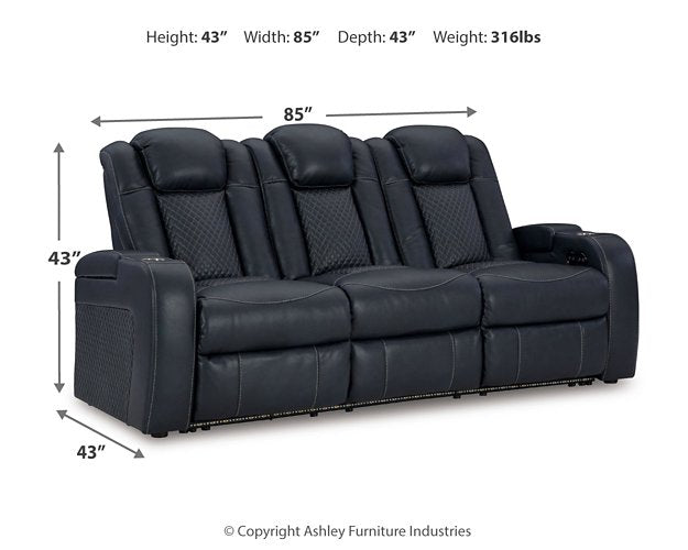 Fyne-Dyme Power Reclining Sofa - Theo's Factory Direct Mattress & Furniture (Columbus, OH)