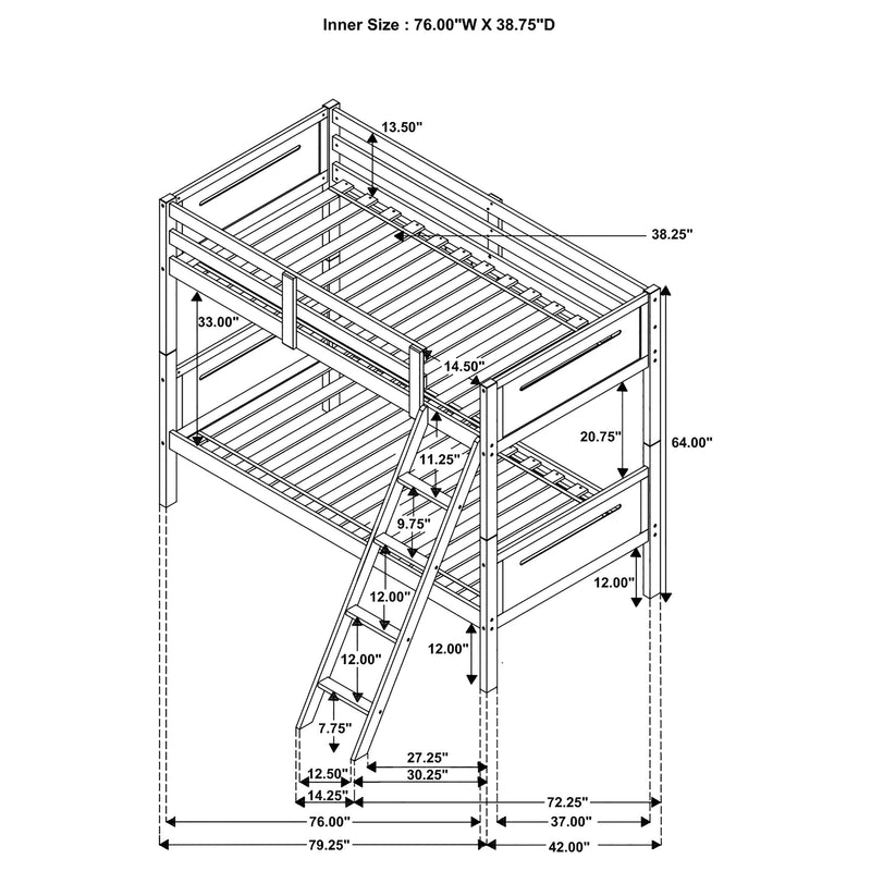 Littleton Bunk Bed - Theo's Factory Direct Mattress & Furniture (Columbus, OH)