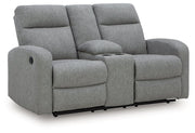 Gauntlet Reclining Loveseat with Console - Theo's Factory Direct Mattress & Furniture (Columbus, OH)