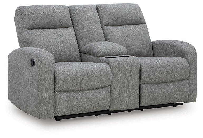 Gauntlet Reclining Loveseat with Console - Theo's Factory Direct Mattress & Furniture (Columbus, OH)