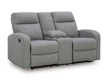 Gauntlet Reclining Loveseat with Console - Theo's Factory Direct Mattress & Furniture (Columbus, OH)