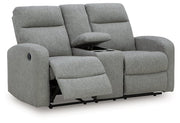Gauntlet Reclining Loveseat with Console - Theo's Factory Direct Mattress & Furniture (Columbus, OH)