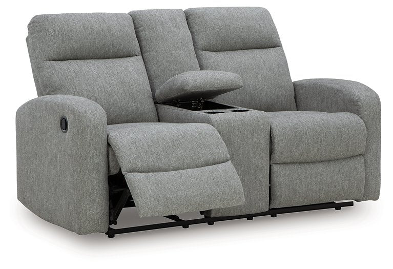 Gauntlet Reclining Loveseat with Console - Theo's Factory Direct Mattress & Furniture (Columbus, OH)