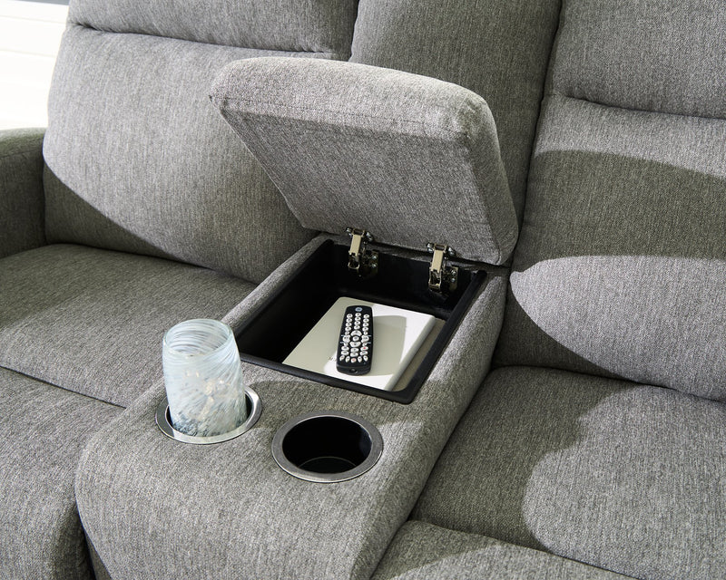 Gauntlet Reclining Loveseat with Console - Theo's Factory Direct Mattress & Furniture (Columbus, OH)