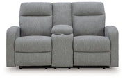 Gauntlet Reclining Loveseat with Console - Theo's Factory Direct Mattress & Furniture (Columbus, OH)