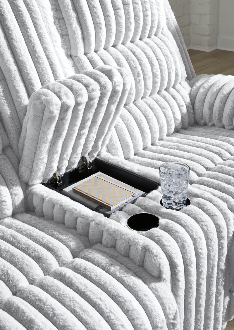 Rhines Falls Power Reclining Loveseat with Console - Theo's Factory Direct Mattress & Furniture (Columbus, OH)