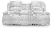Rhines Falls Power Reclining Sofa with Drop Down Table - Theo's Factory Direct Mattress & Furniture (Columbus, OH)