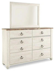 Willowton Dresser and Mirror image