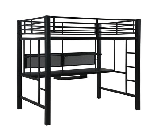Avalon Full Workstation Loft Bed Black - Theo's Factory Direct Mattress & Furniture (Columbus, OH)