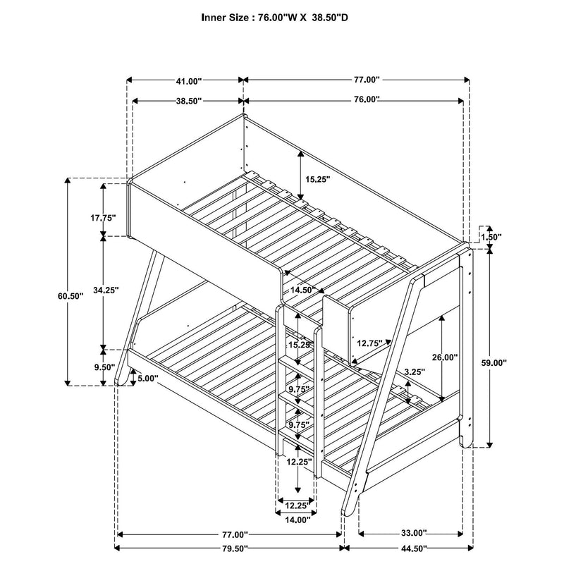 Wyatt Bunk Bed - Theo's Factory Direct Mattress & Furniture (Columbus, OH)
