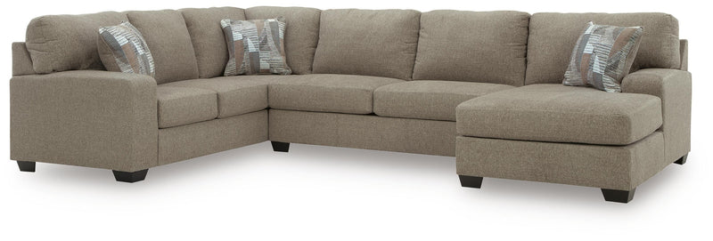 Newellen Sleeper Sectional with Chaise - Theo's Factory Direct Mattress & Furniture (Columbus, OH)