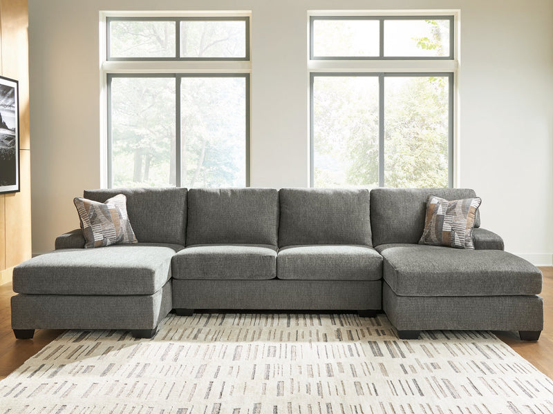 Clarington Sectional with Double Chaise - Theo's Factory Direct Mattress & Furniture (Columbus, OH)