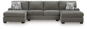 Clarington Sleeper Sectional with Double Chaise - Theo's Factory Direct Mattress & Furniture (Columbus, OH)