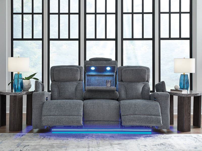 Studio Cave Power Reclining Sofa - Theo's Factory Direct Mattress & Furniture (Columbus, OH)