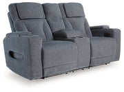 Studio Cave Power Reclining Loveseat with Console - Theo's Factory Direct Mattress & Furniture (Columbus, OH)