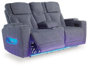 Studio Cave Power Reclining Loveseat with Console - Theo's Factory Direct Mattress & Furniture (Columbus, OH)
