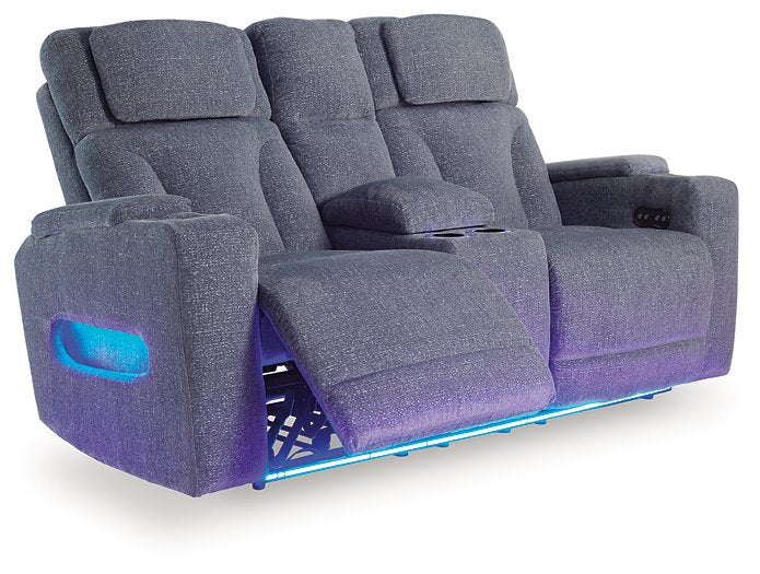 Studio Cave Power Reclining Loveseat with Console - Theo's Factory Direct Mattress & Furniture (Columbus, OH)