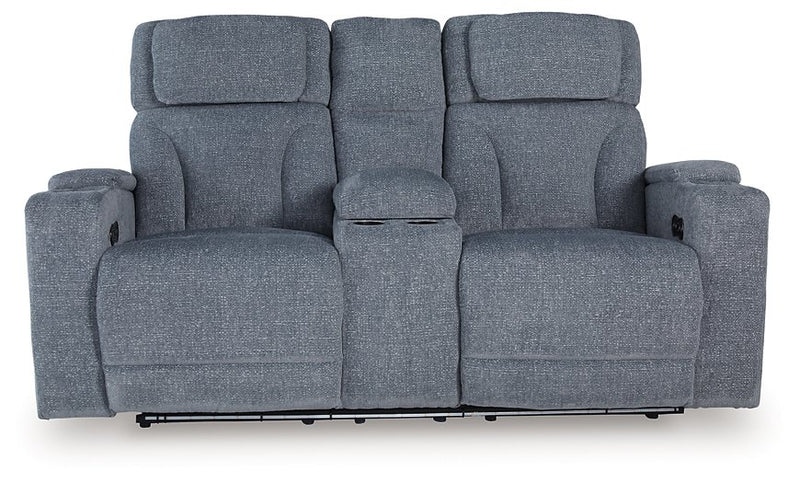 Studio Cave Power Reclining Loveseat with Console - Theo's Factory Direct Mattress & Furniture (Columbus, OH)
