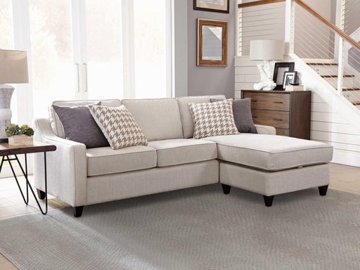 Mcloughlin Upholstered Sectional Platinum - Theo's Factory Direct Mattress & Furniture (Columbus, OH)