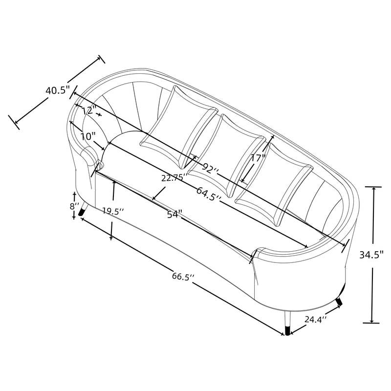 Ellorie Stationary 3 Pc Set - Theo's Factory Direct Mattress & Furniture (Columbus, OH)