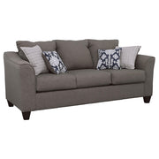 Salizar Flared Arm Sofa Grey - Theo's Factory Direct Mattress & Furniture (Columbus, OH)