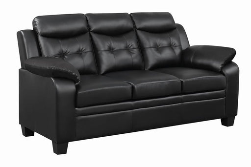 Finley Tufted Upholstered Sofa Black - Theo's Factory Direct Mattress & Furniture (Columbus, OH)