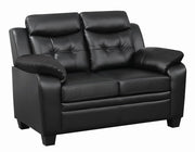 Finley Tufted Upholstered Loveseat Black - Theo's Factory Direct Mattress & Furniture (Columbus, OH)