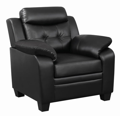 Finley Tufted Upholstered Chair Black - Theo's Factory Direct Mattress & Furniture (Columbus, OH)