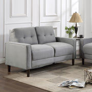 Bowen Upholstered Track Arms Tufted Loveseat - Theo's Factory Direct Mattress & Furniture (Columbus, OH)