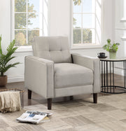 Bowen Upholstered Track Arms Tufted Chair - Theo's Factory Direct Mattress & Furniture (Columbus, OH)