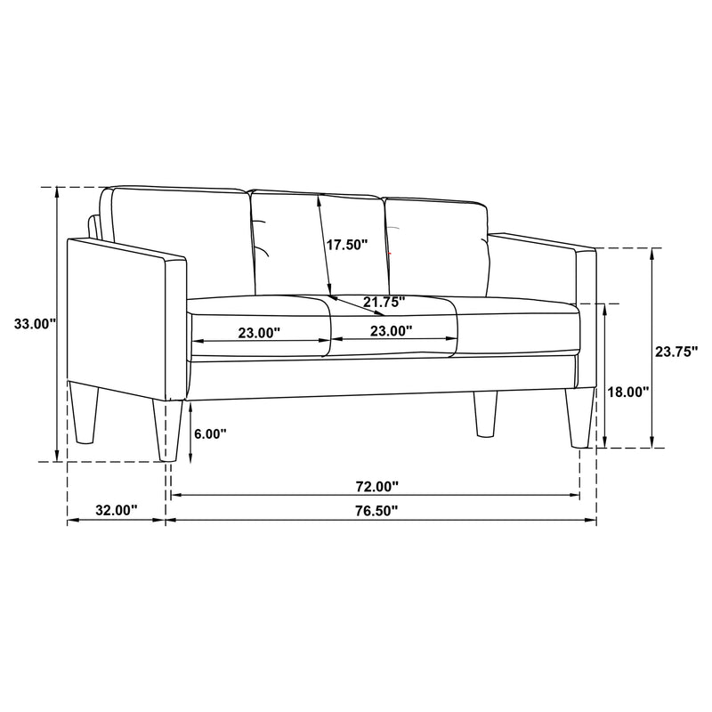Ruth Stationary Sofa - Theo's Factory Direct Mattress & Furniture (Columbus, OH)