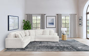 Emberson Upholstered Modular Sectional Sofa Ivory - Theo's Factory Direct Mattress & Furniture (Columbus, OH)