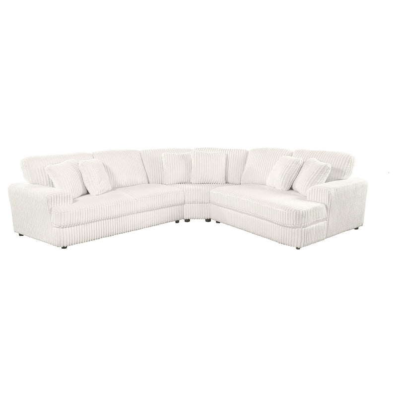Emberson Upholstered Modular Sectional Sofa Ivory - Theo's Factory Direct Mattress & Furniture (Columbus, OH)