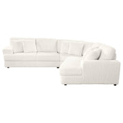 Emberson Upholstered Modular Sectional Sofa Ivory - Theo's Factory Direct Mattress & Furniture (Columbus, OH)