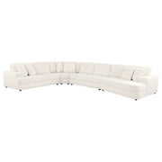 Emberson Upholstered Modular Sectional Sofa Ivory - Theo's Factory Direct Mattress & Furniture (Columbus, OH)
